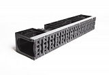 Лоток водоотводный пластиковый ЛВП PROFI DN100 H200 E600 комплект